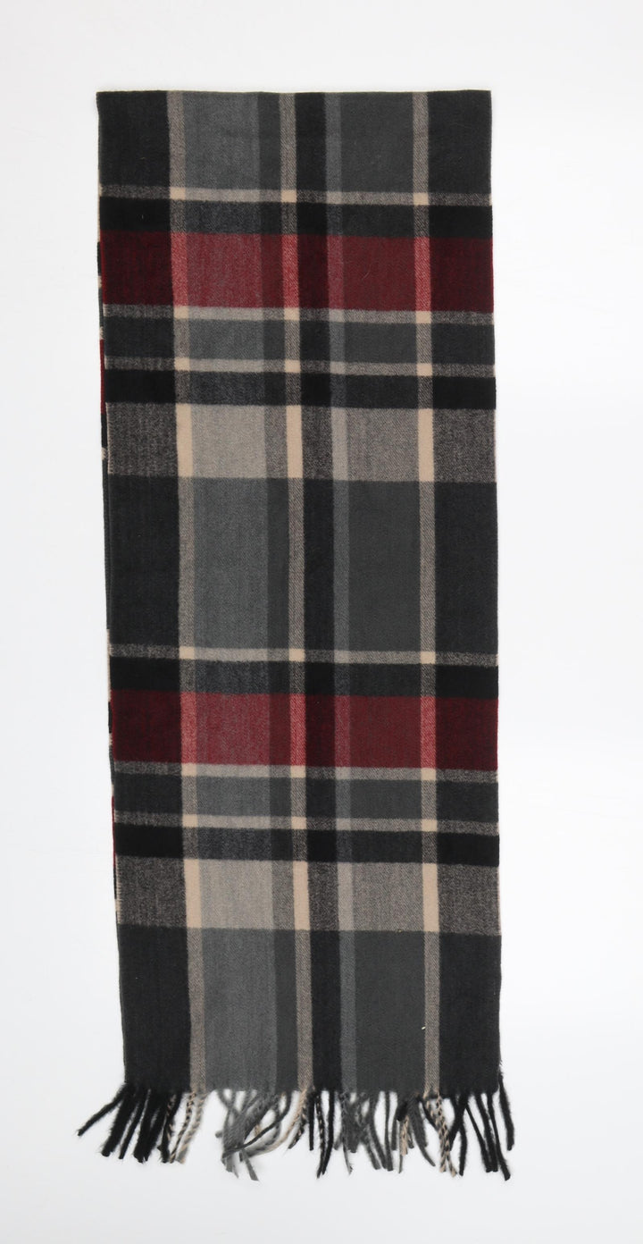 Preworn  Grey Plaid  Scarf  Size Regular