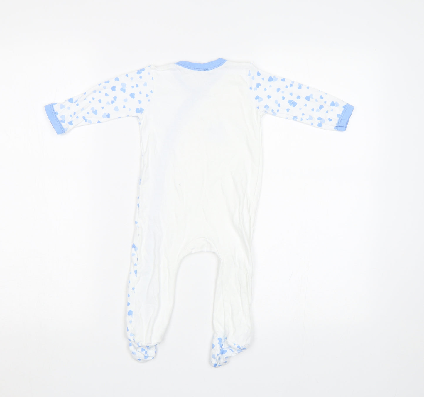 Keep The Beat Baby White Geometric  Babygrow One-Piece Size 6-9 Months  - Heart Print