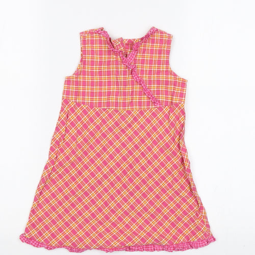 Preworn Baby Pink Check  A-Line  Size 18 Months