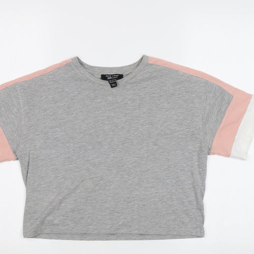 NewLook Girls Grey   Basic T-Shirt Size 12 Years