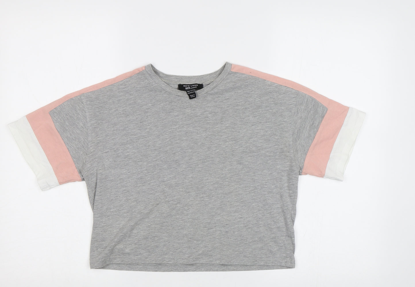 NewLook Girls Grey   Basic T-Shirt Size 12 Years