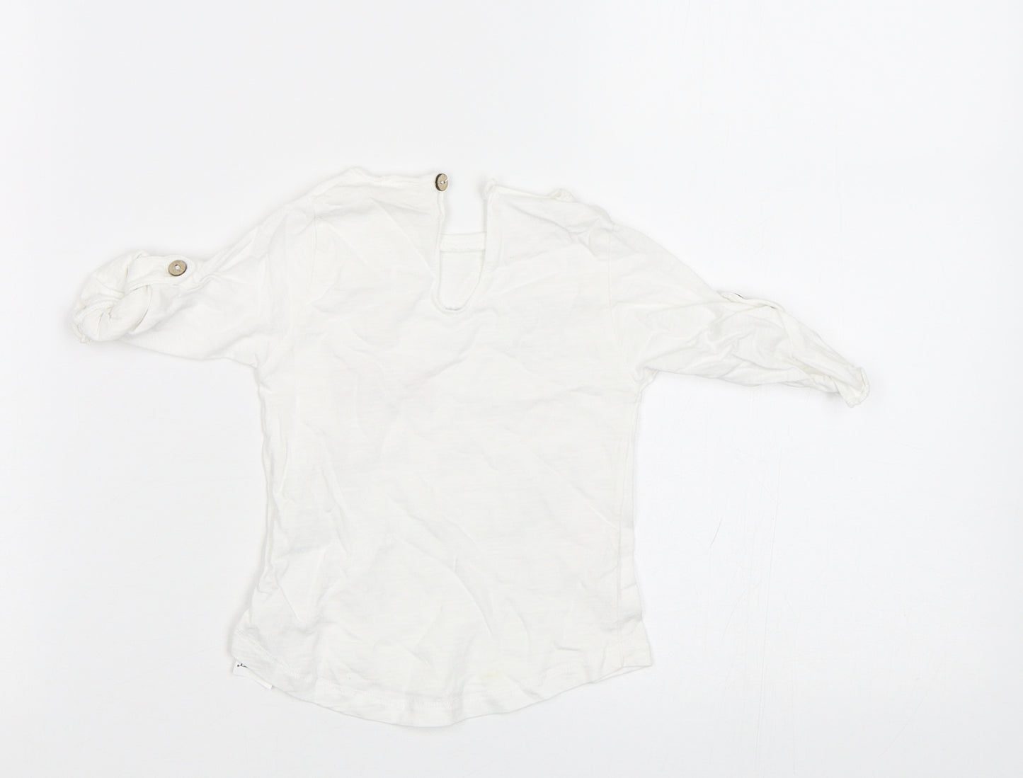 Zara Baby White   Basic Blouse Size 12-18 Months  - 3 Little Piggies