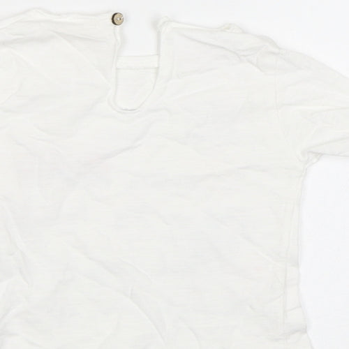 Zara Baby White   Basic Blouse Size 12-18 Months  - 3 Little Piggies