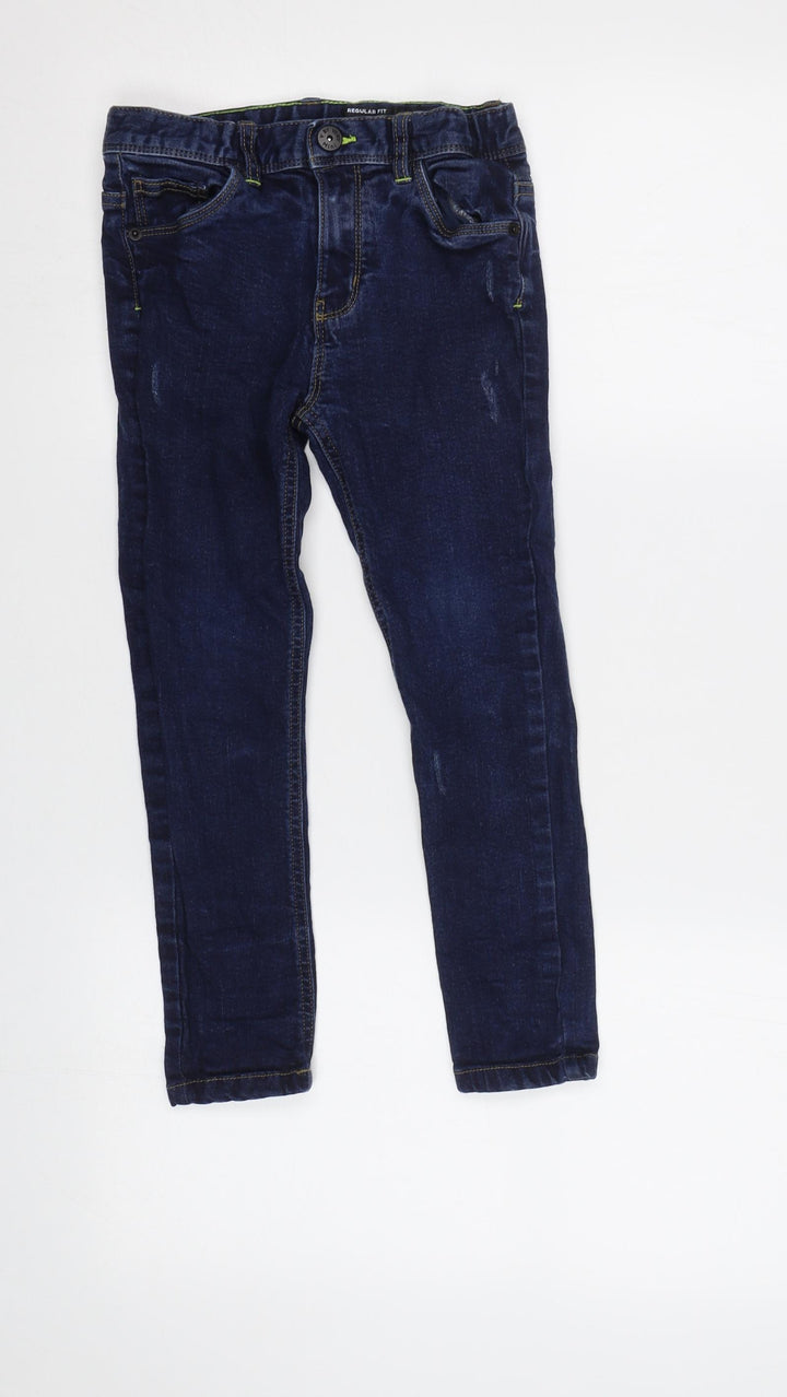 Very Girls Blue Skinny Jeans Size 5-6 Years