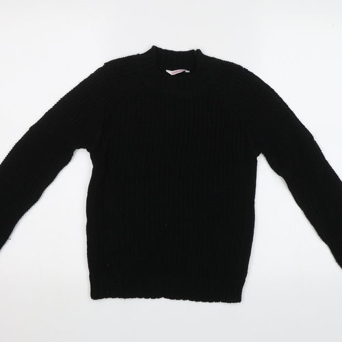 Miss E-vie Girls Black   Pullover Jumper Size 11-12 Years