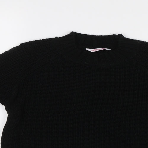 Miss E-vie Girls Black   Pullover Jumper Size 11-12 Years