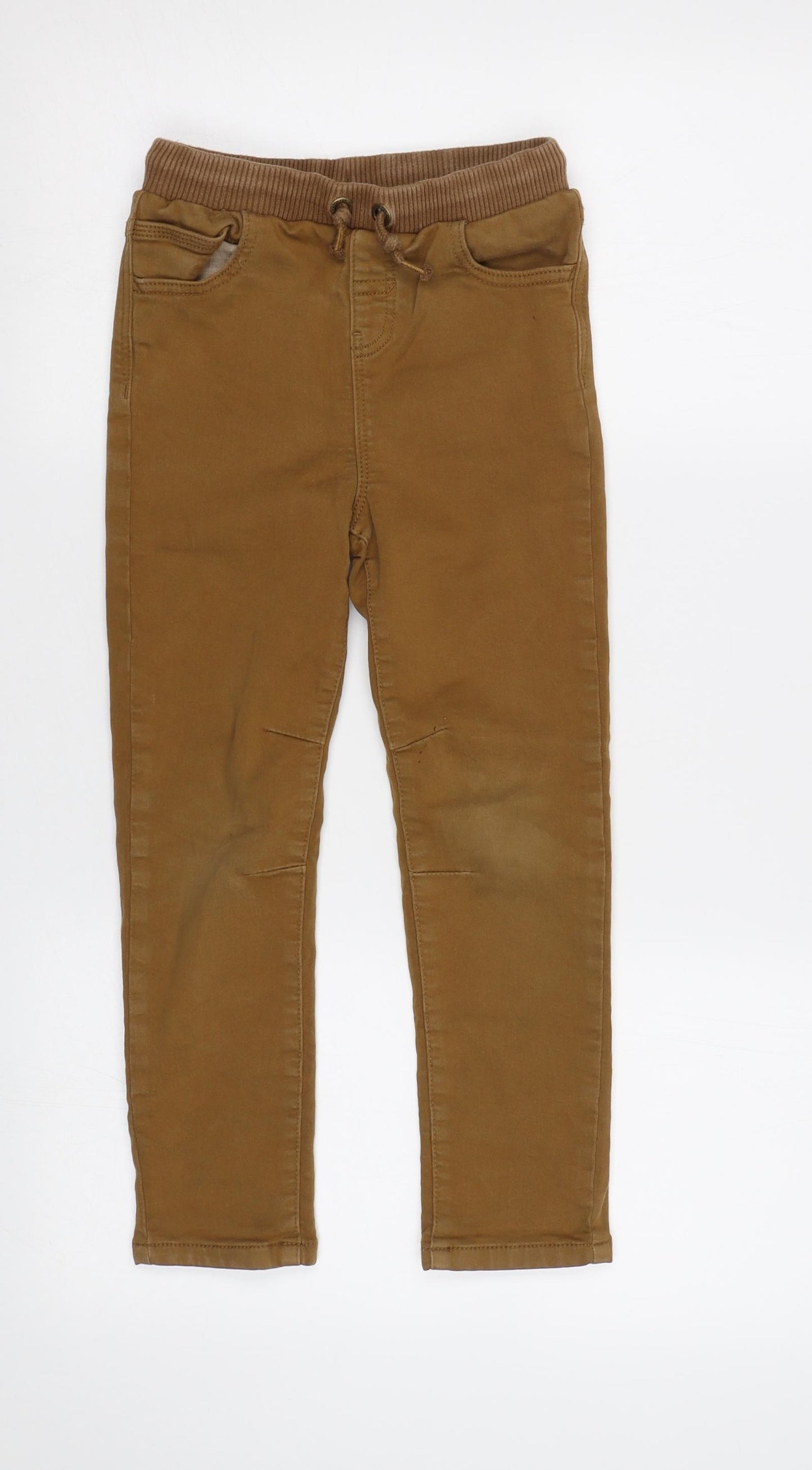 George Boys Brown   Chino Trousers Size 6-7 Years
