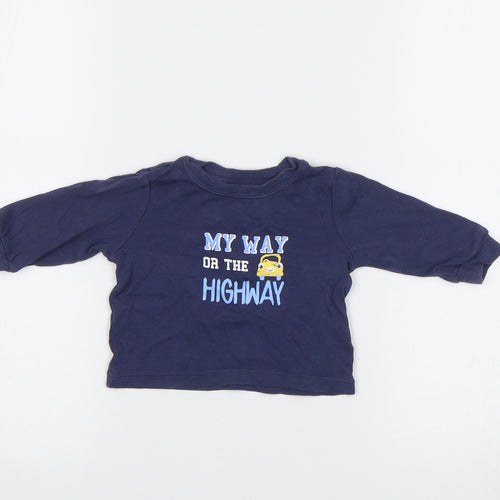 George Baby Blue   Basic T-Shirt Size 0-3 Months
