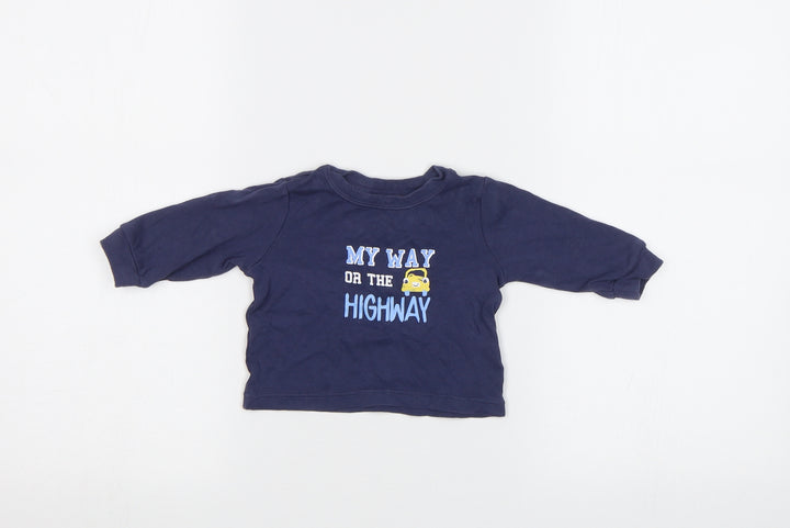 George Baby Blue   Basic T-Shirt Size 0-3 Months
