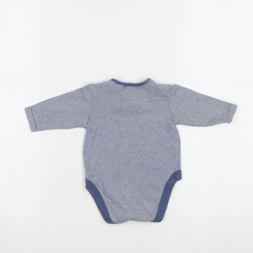 NEXT Baby Blue Striped  Romper One-Piece Size 0-3 Months