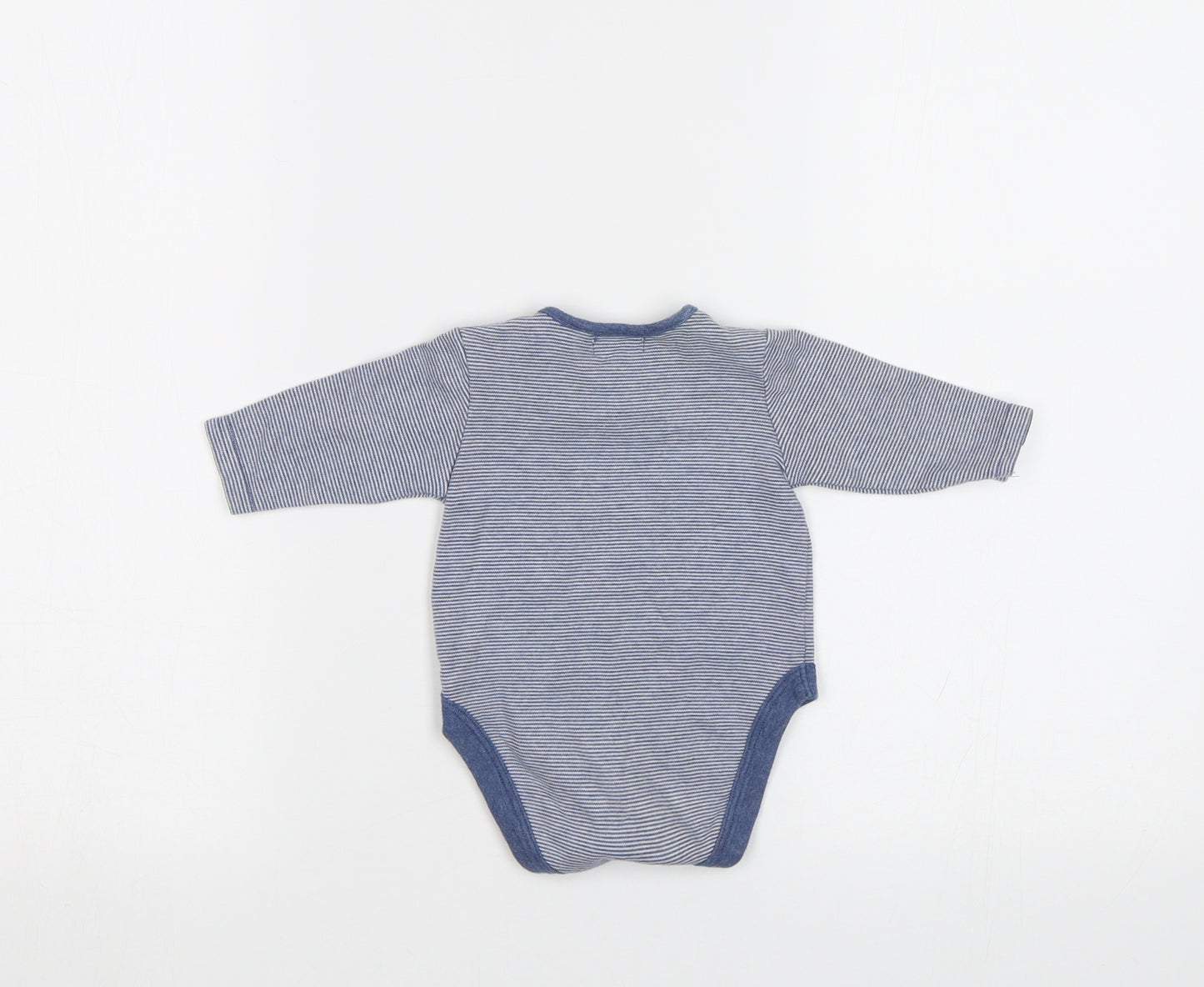 NEXT Baby Blue Striped  Romper One-Piece Size 0-3 Months