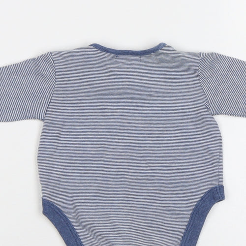 NEXT Baby Blue Striped  Romper One-Piece Size 0-3 Months
