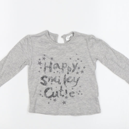 F&F Baby Grey   Basic T-Shirt Size 6-9 Months