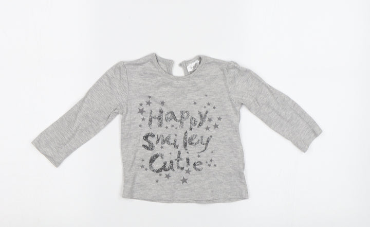 F&F Baby Grey   Basic T-Shirt Size 6-9 Months
