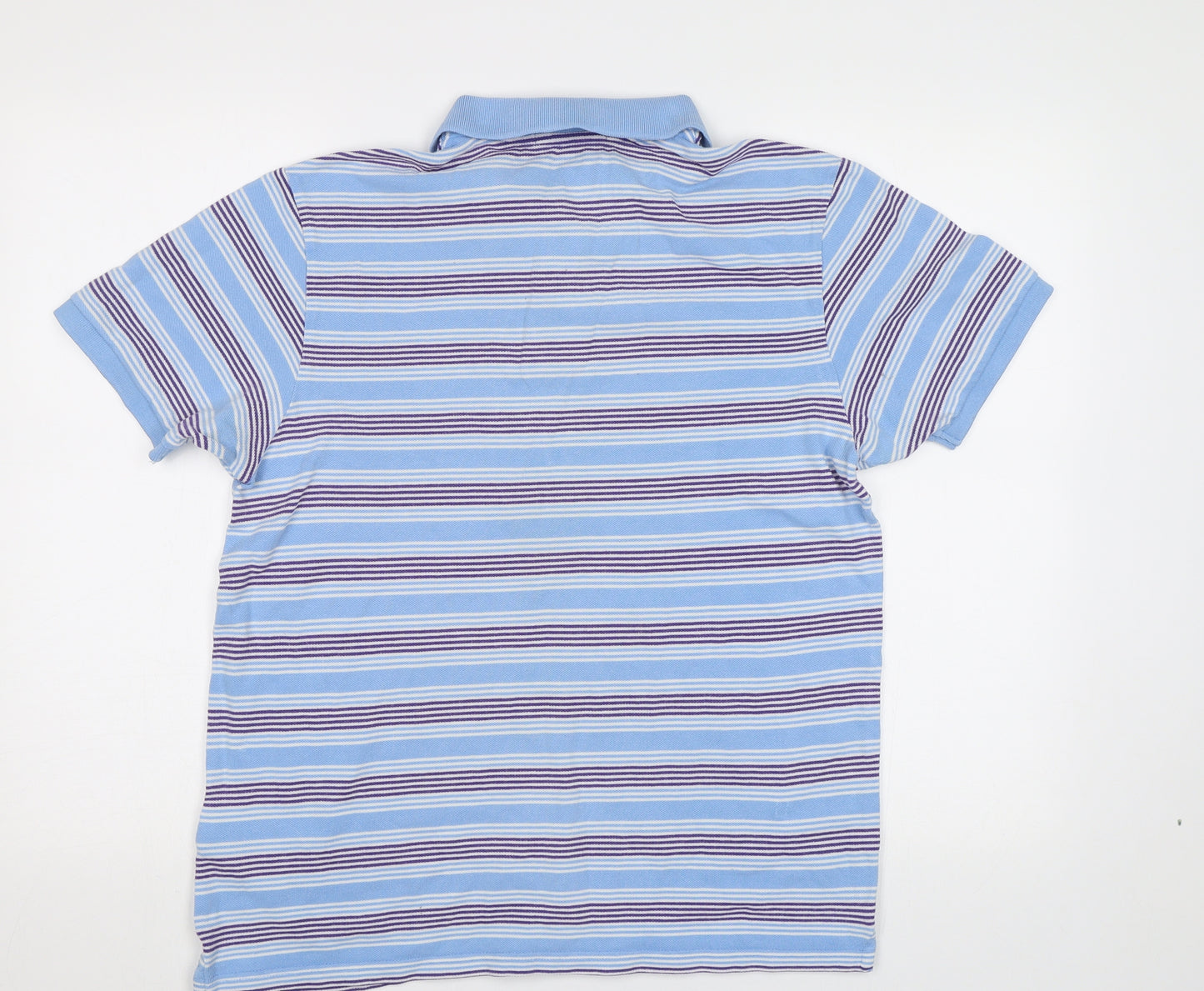Ben Sherman Mens Blue Striped   Polo Size L
