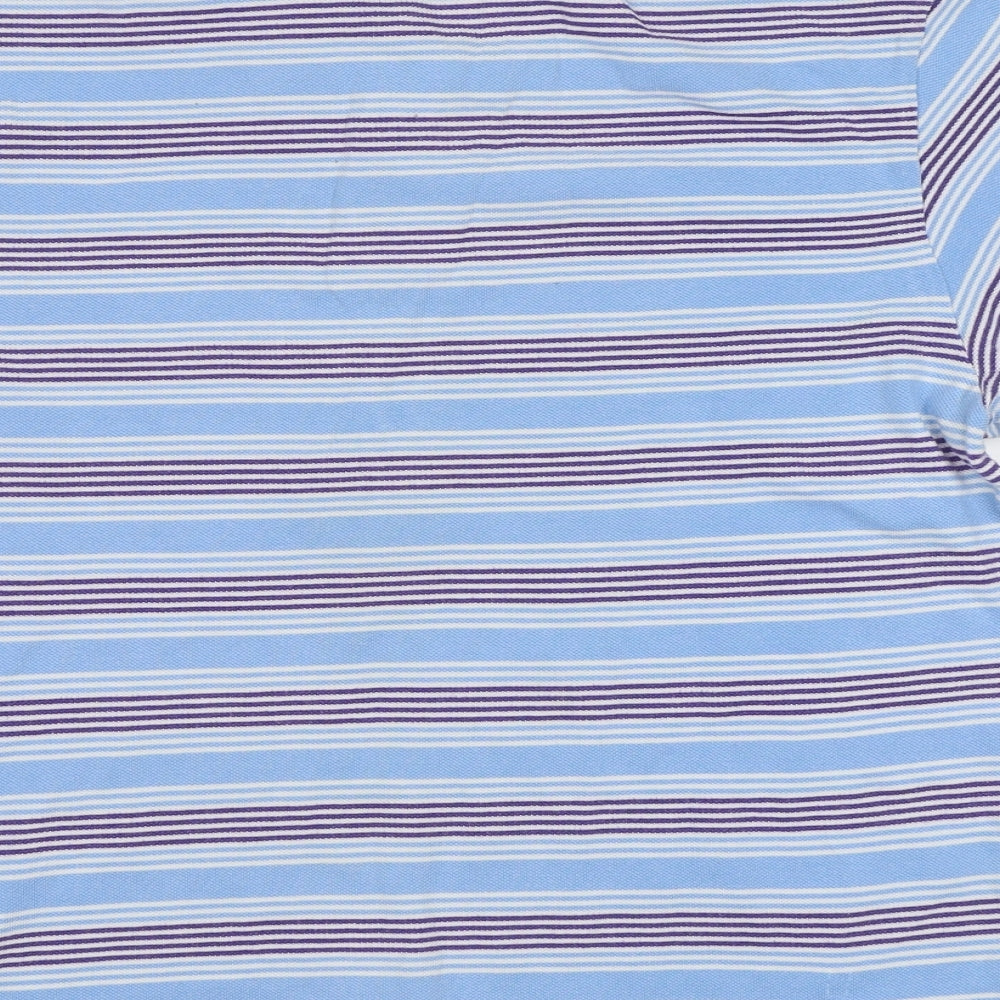 Ben Sherman Mens Blue Striped   Polo Size L