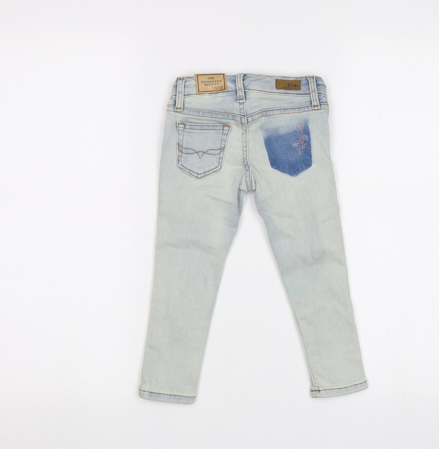 Ralph Lauren Girls Blue   Skinny Jeans Size 3 Years