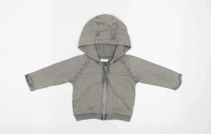 NEXT Baby Grey Full Zip Jumper Size 6-9 Months