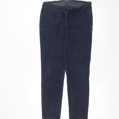 Marks and Spencer Womens Blue  Denim Skinny Jeans Size 12 L26 in