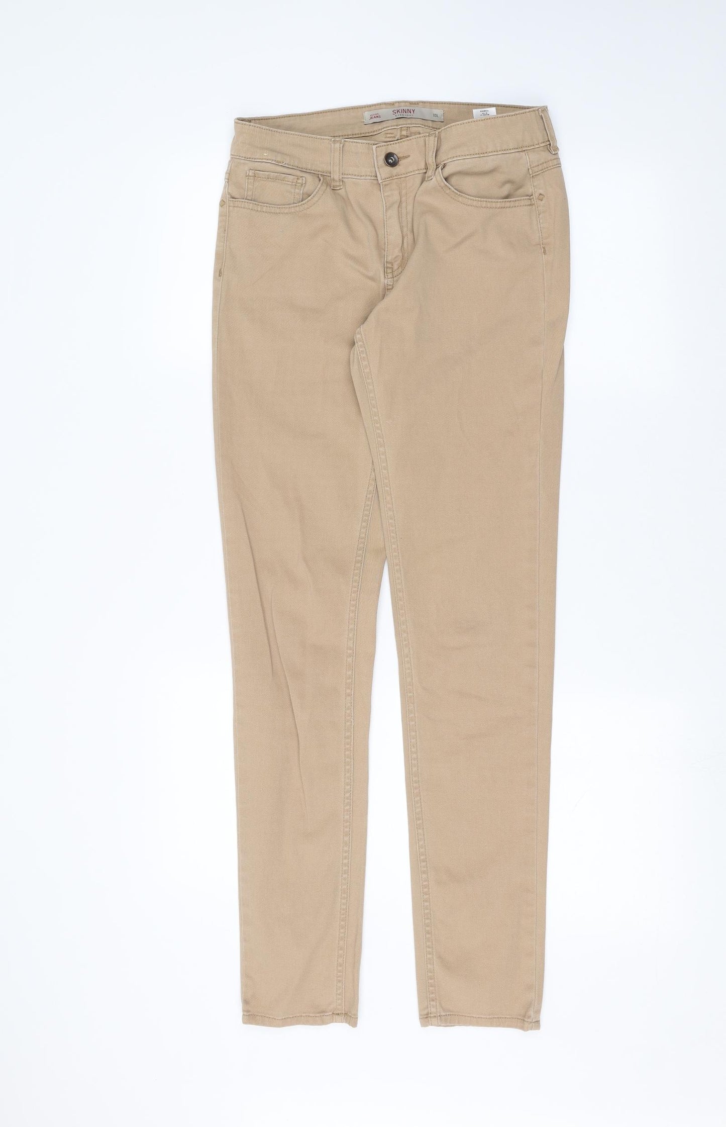 NEXT Womens Brown   Skinny Jeans Size 10 L30 in