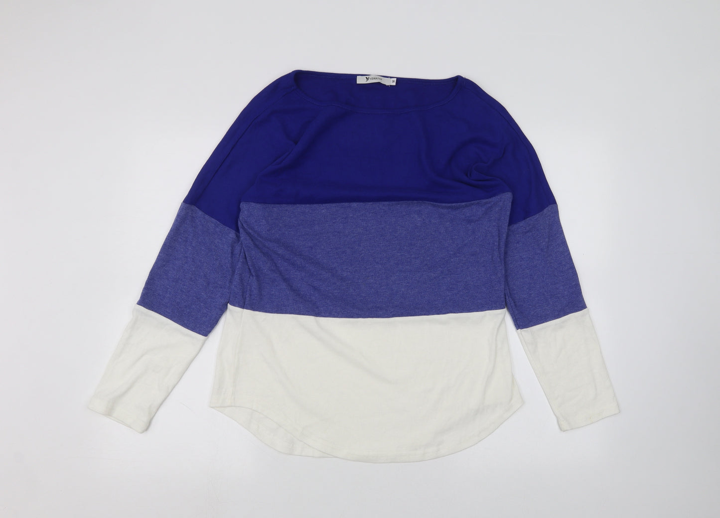 Yidarton Womens Blue Striped  Pullover Jumper Size M