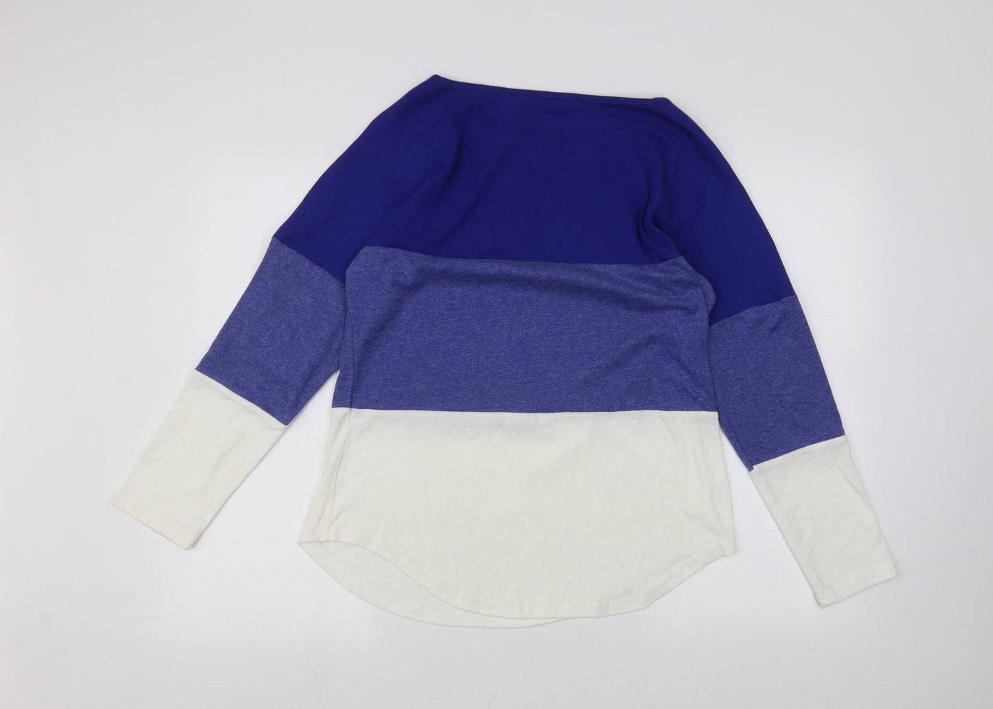 Yidarton Womens Blue Striped  Pullover Jumper Size M