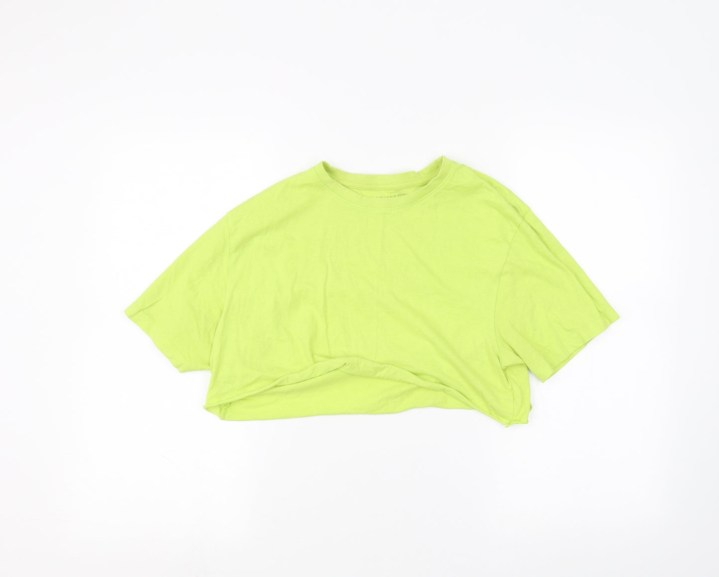 Primark Womens Green   Cropped T-Shirt Size M