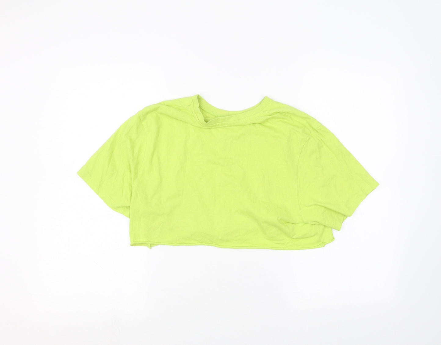 Primark Womens Green   Cropped T-Shirt Size M