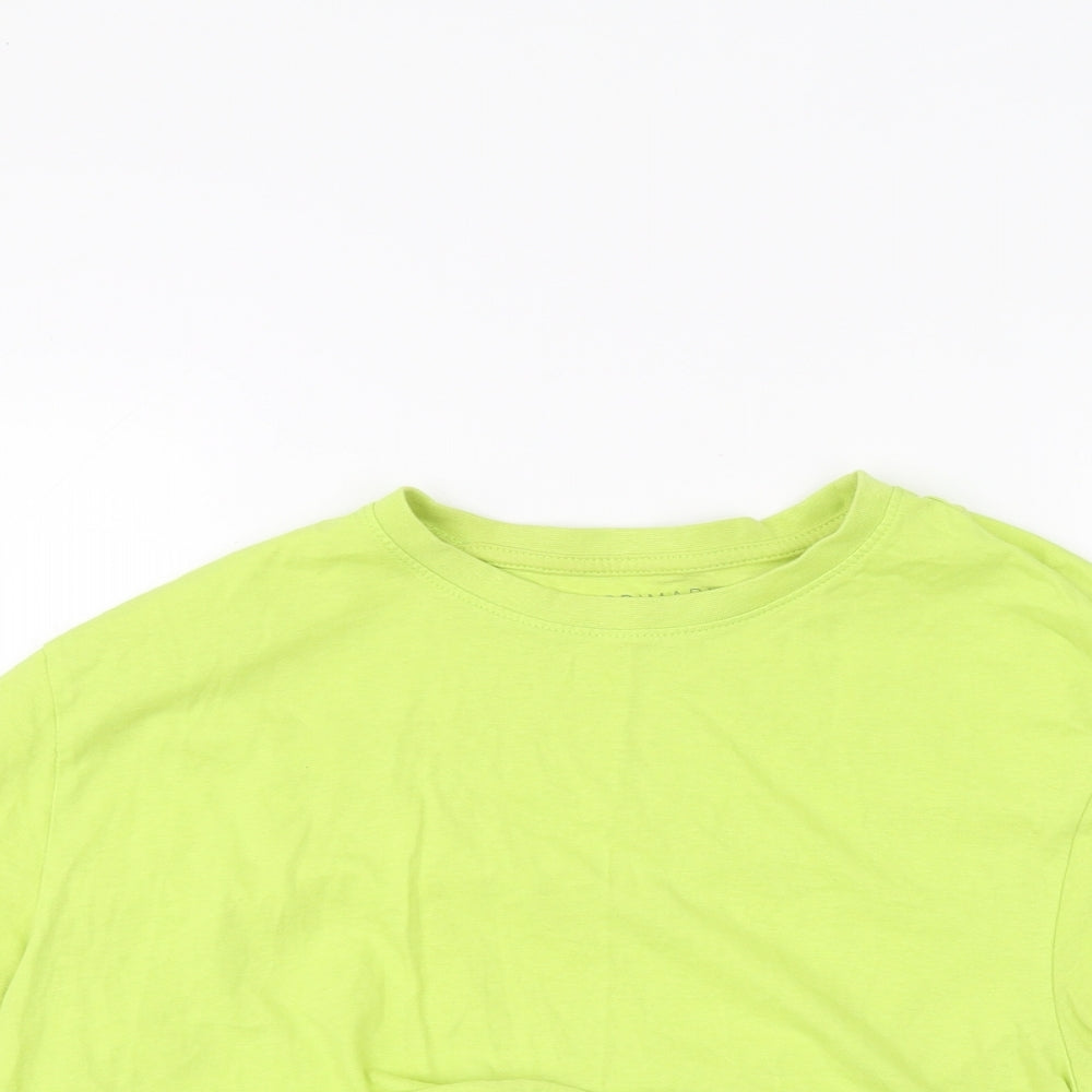 Primark Womens Green   Cropped T-Shirt Size M