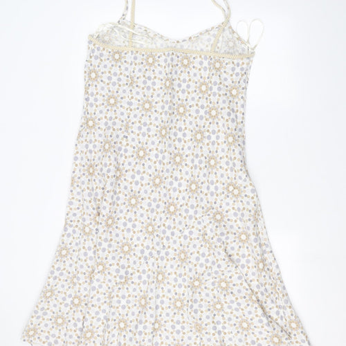 Per Una Womens White Polka Dot  A-Line  Size 18