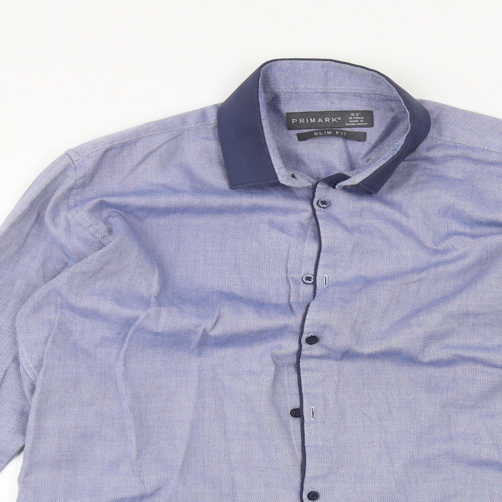 Primark Mens Blue    Dress Shirt Size 15.5