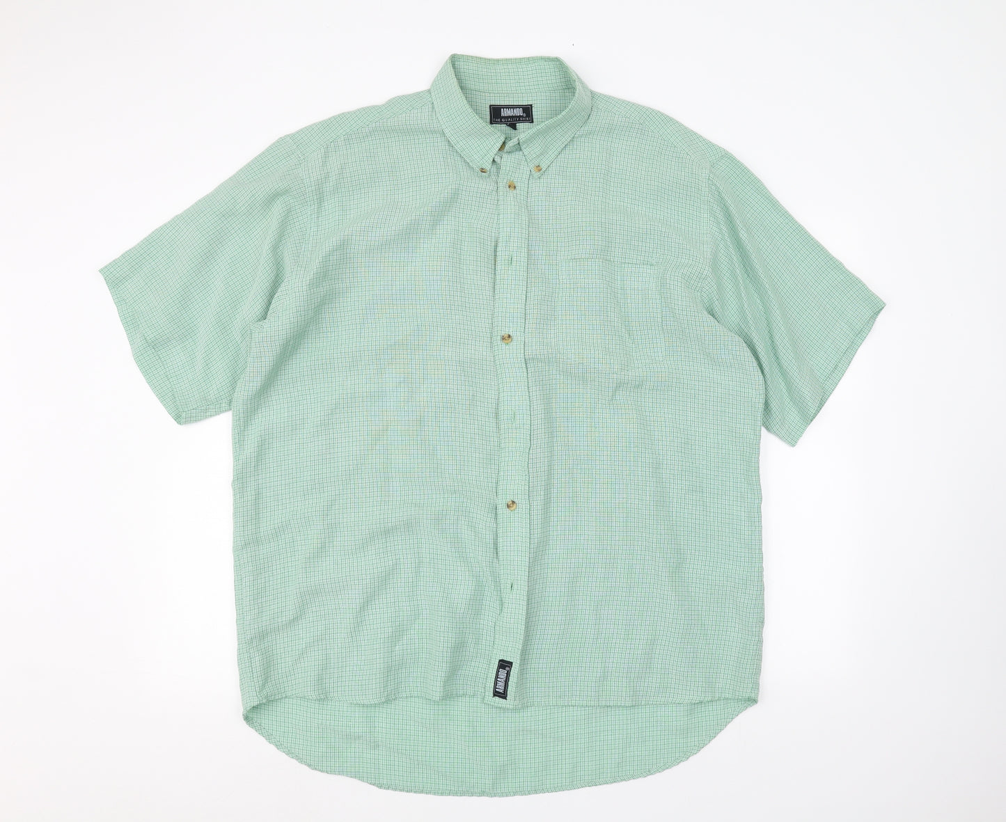 armando Mens Green    Dress Shirt Size L