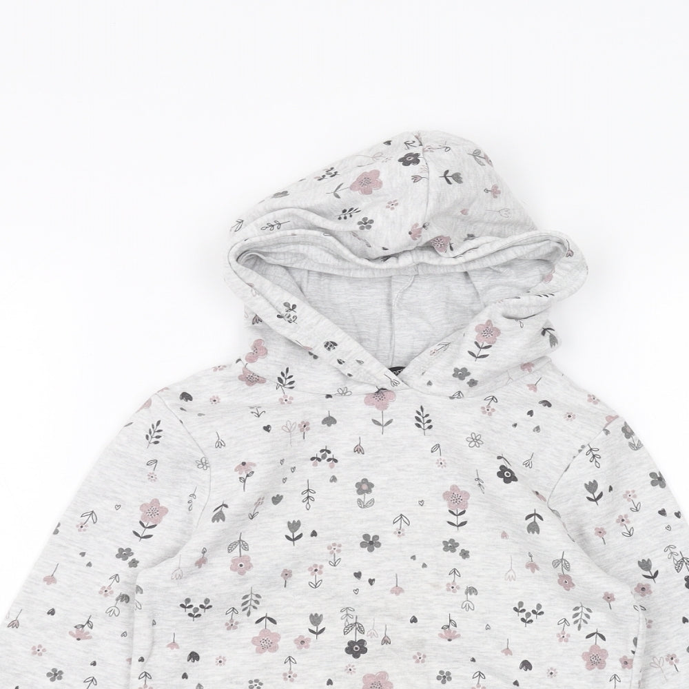 George Girls Grey   Pullover Hoodie Size 4-5 Years