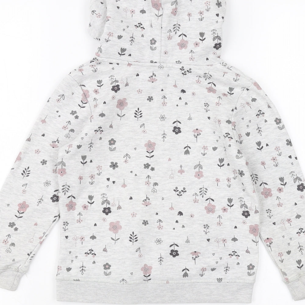 George Girls Grey   Pullover Hoodie Size 4-5 Years