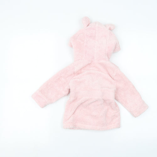 studio baby Baby Pink Solid  Babydoll Robe Size 6-9 Months