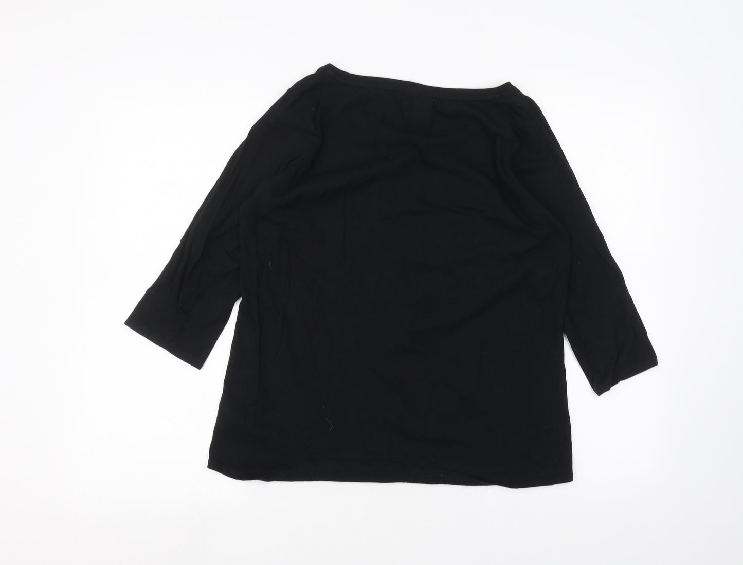 George Womens Black   Basic T-Shirt Size 12