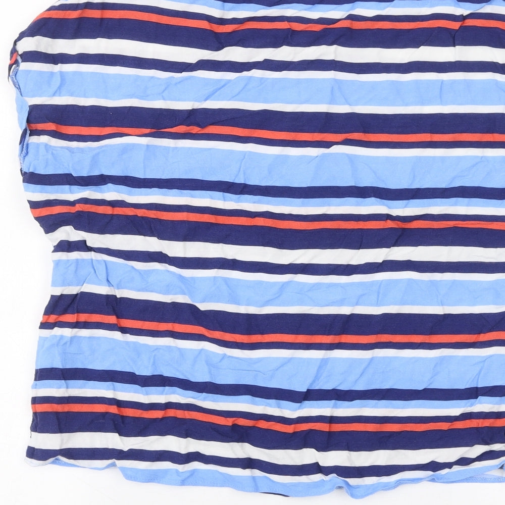 Atmosphere Womens Blue Striped  Basic T-Shirt Size 14