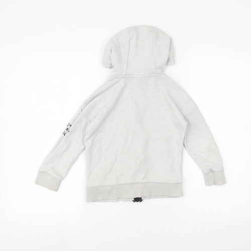F&F Girls White   Full Zip Hoodie Size 5-6 Years