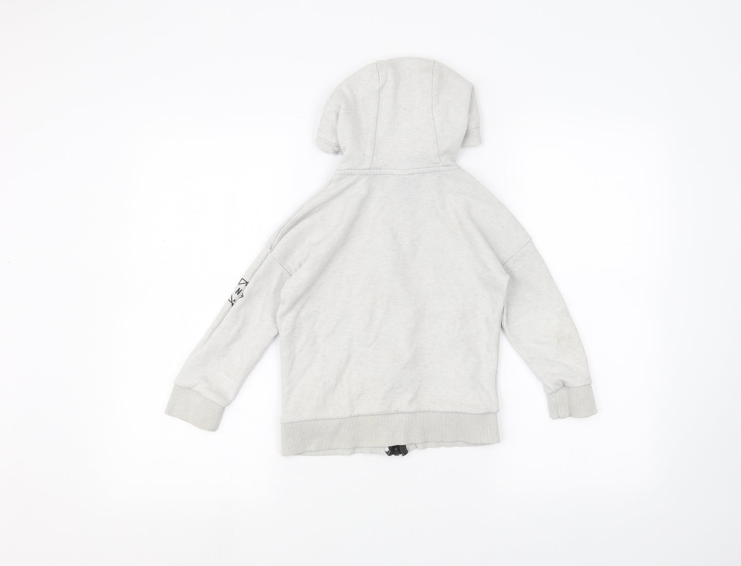 F&F Girls White   Full Zip Hoodie Size 5-6 Years