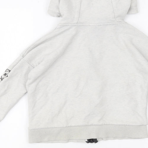F&F Girls White   Full Zip Hoodie Size 5-6 Years