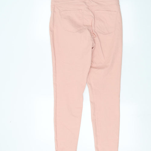 PEP&CO Womens Pink   Jegging Jeans Size 12 L28 in