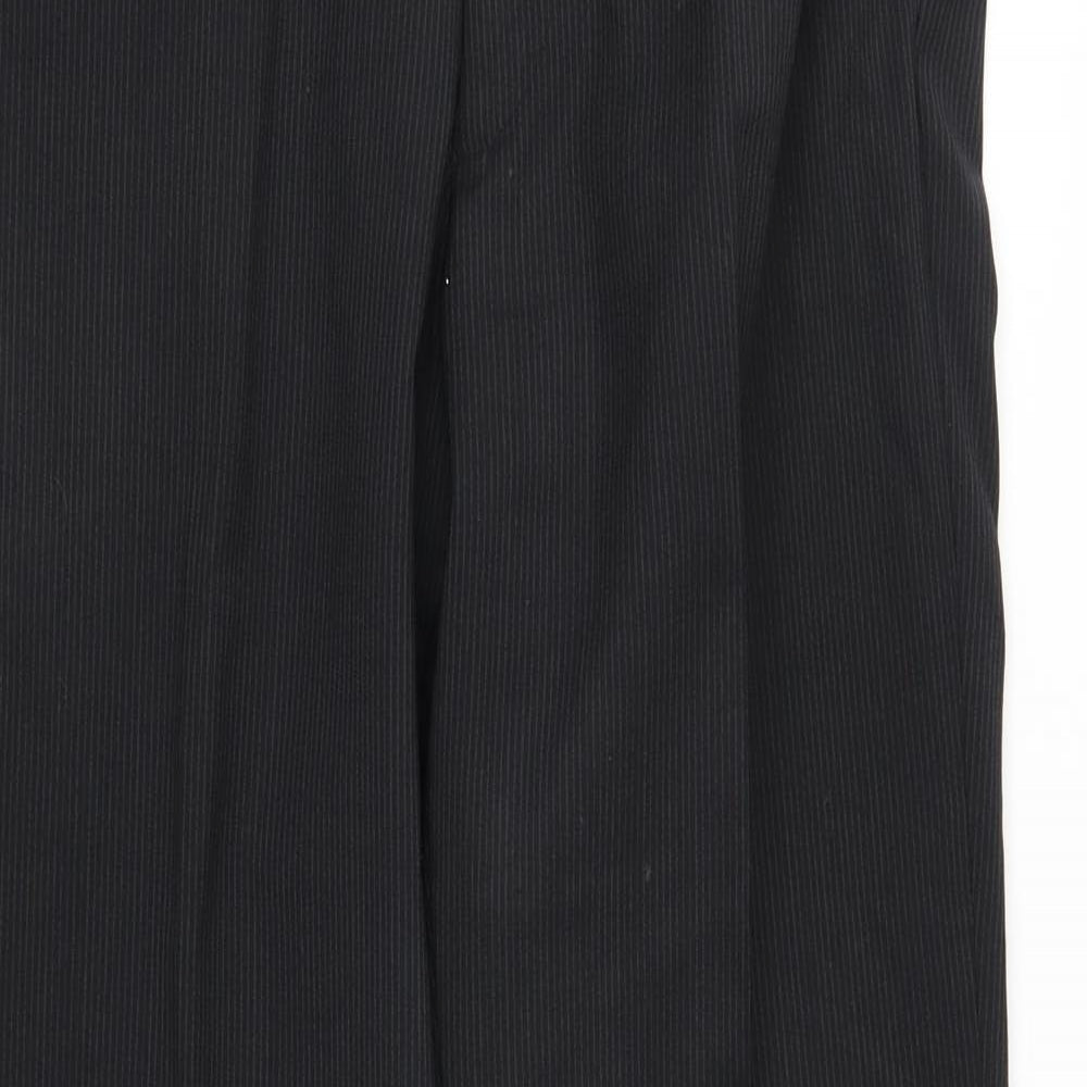 Jasper Conran Mens Black Striped   Suit Trousers  L30 in