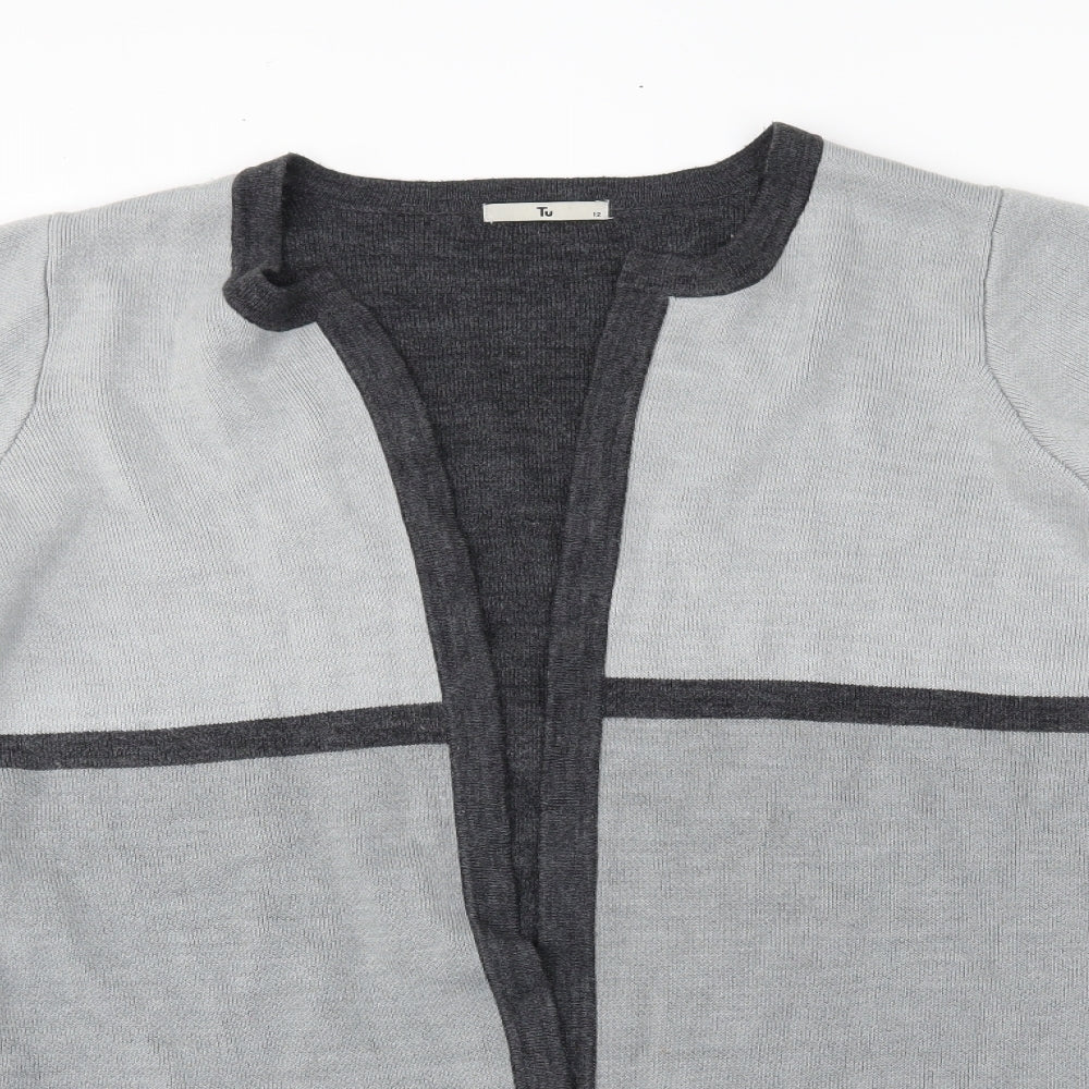 TU Womens Grey    Coatigan Size 12