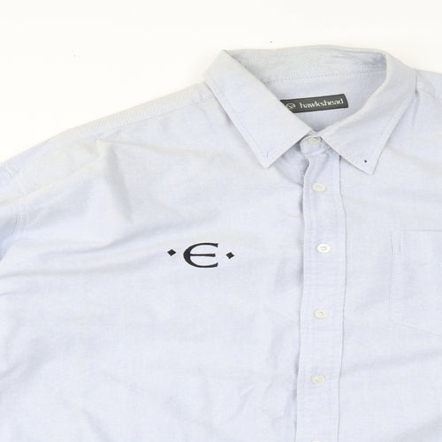 Hawkshead Mens Blue    Button-Up Size XL