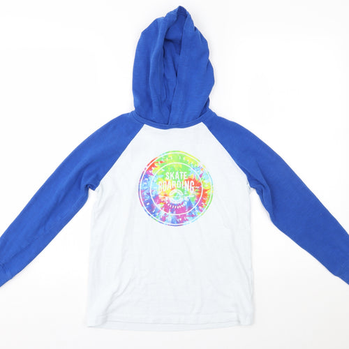 NEXT Boys Blue   Pullover Hoodie Size 9 Years  - skateboarding