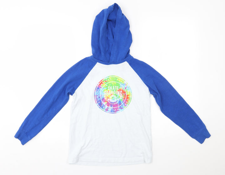 NEXT Boys Blue   Pullover Hoodie Size 9 Years  - skateboarding