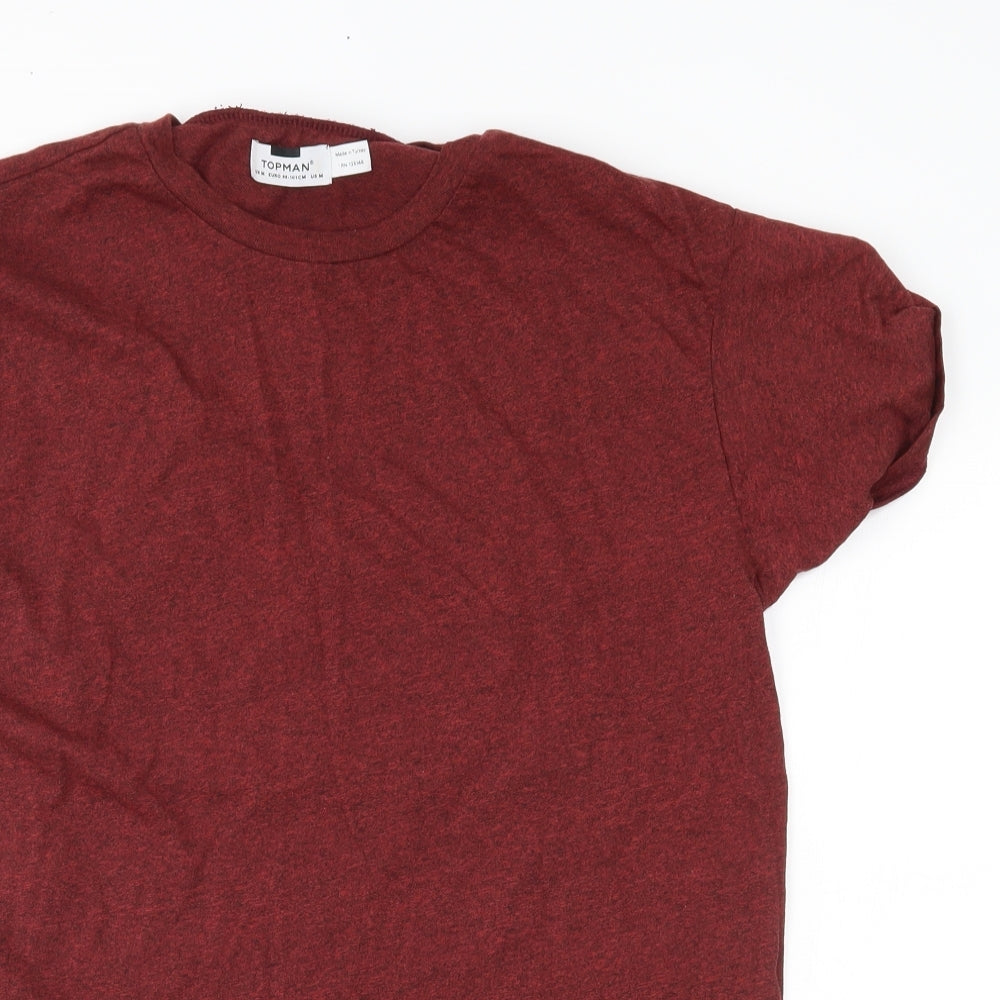 Topman Mens Red    T-Shirt Size M