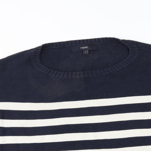 NEXT Womens Blue Striped  Pullover Jumper Size 12