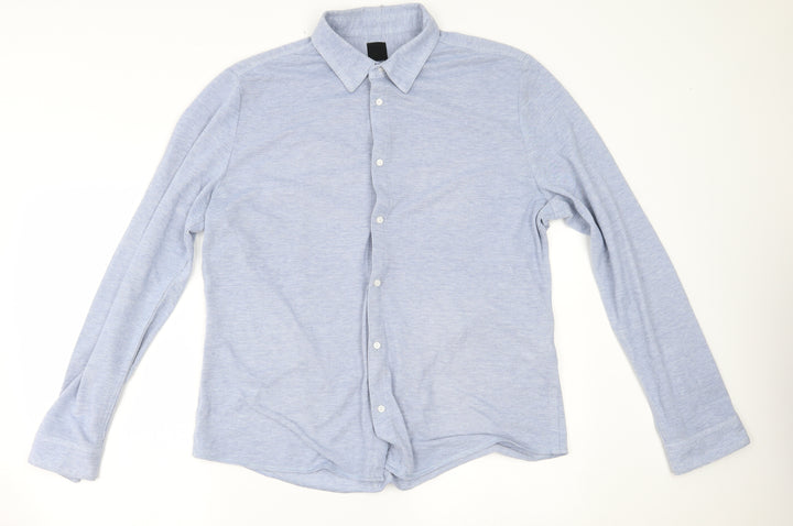 H&M Mens Blue    Button-Up Size XL  - muscle fit