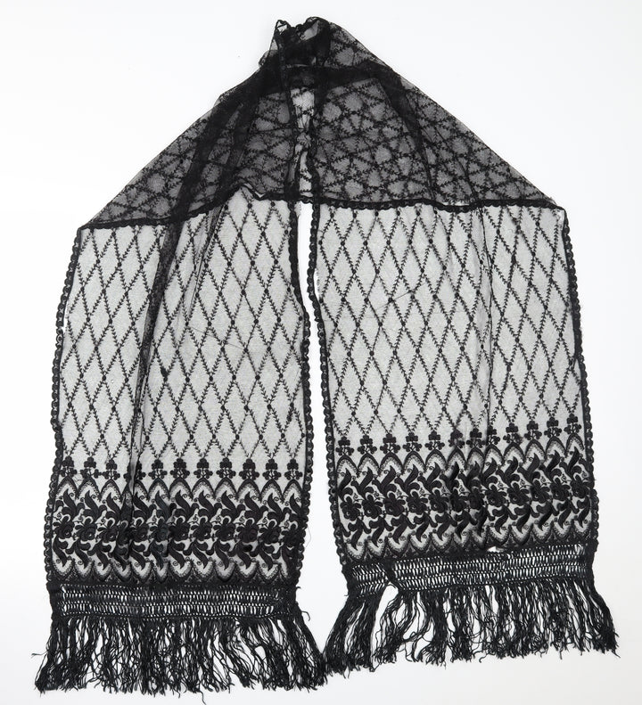 Preworn Womens Black    Scarf